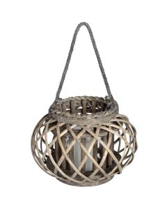 Large Wicker Basket Lantern