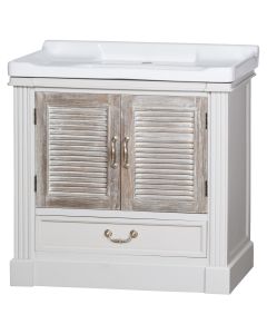 The Liberty Collection Vanity Sink Unit With Louvered Doors