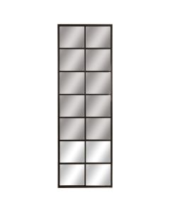 Tall Black Metal Window Mirror