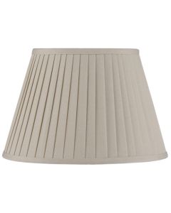 Lyndon 40cm Taupe Poly Cotton Knife Pleat Shade