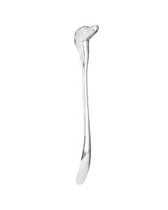 Silver Nickel Dog Head Detail Shoe Horn