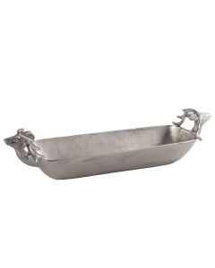 Farrah Collection Silver Large Deer Display Tray