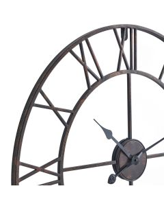 Bronze Skeleton Wall Clock