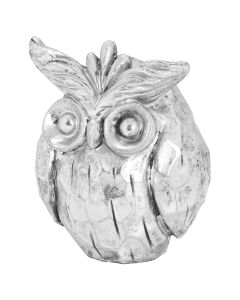 Otis The Silver Ceramic Owl
