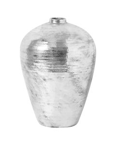 Large Hammered Silver Astral Vase