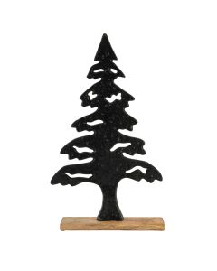 The Noel Collection Large Cast Tree Black Ornament
