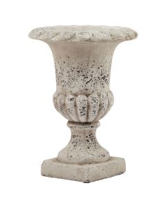 Fluted Stone Ceramic Urn