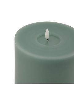 Luxe Collection Melt Effect 6x8 Sage LED Wax Candle