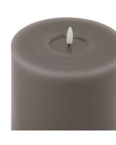 Luxe Collection Melt Effect 6x8 Grey LED Wax Candle