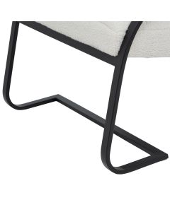 BouclÃ© Ribbed Ark Chair
