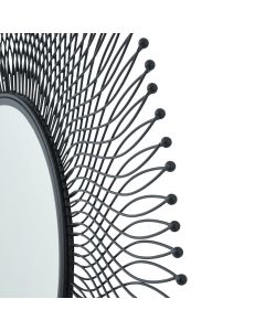 Rio Black Large Wire Mirror