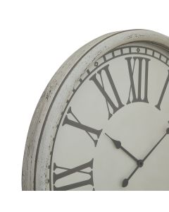 Embossed Wall Clock With Glass