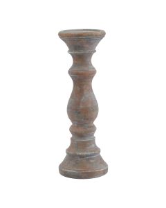 Siena Brown  Column Candle Holder