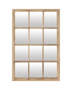 Washed Wood Window Mirror