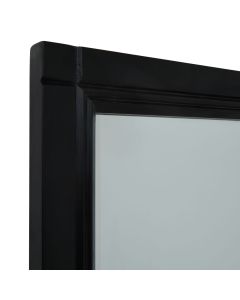 Black Wood XL Window Mirror