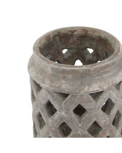 Siena Brown Large Lattice Lantern