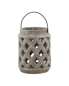 Siena Brown Large Lattice Lantern