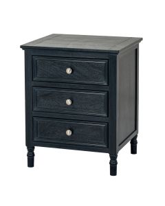 Contour Collection 3 Drawer Side Table