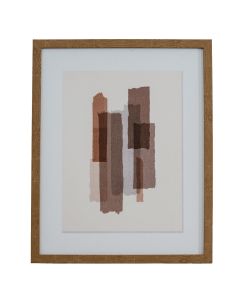 Tydis Art Mounted In Wooden Frame