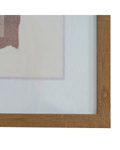 Terran Art Mounted In Wooden Frame