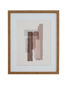 Terran Art Mounted In Wooden Frame