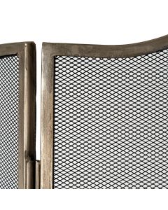 Antiqued Silver Large  Fire Screen