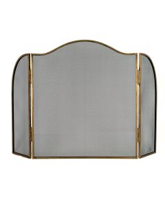 Antiqued Brass Large  Fire Screen