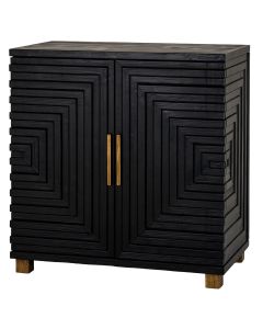 Lennox Black 2 Door Side Cupboard