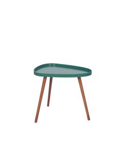 Clarice Forest Green MDF and Brown Pine Wood Teardrop Table K/D