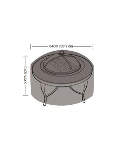 Large Firepit Cover 84x50cm 