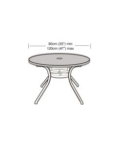 4-6 Seater Round Table Top Cover 90 -120cm Elasticated Top Cover. 