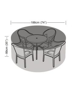4-6 Seat Round Patio Suite Cover 188x89cm 