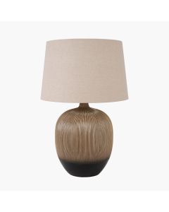 Greta Black Textured Ceramic Table Lamp