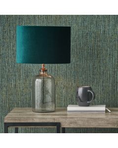 Ophelia Small Grey Bubble Glass Table Lamp Base