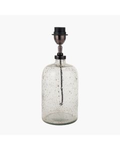 Ophelia Small Grey Bubble Glass Table Lamp Base