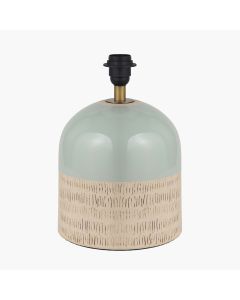 Lotta Duck Egg and Natural Stoneware Table Lamp