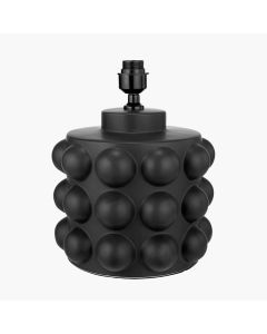 Serenity Black Bobbled Ceramic Large Table Lamp Base