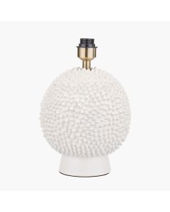 Wrenley Cream Ceramic Sea Urchin Table Lamp Base