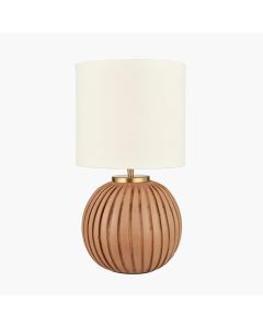 Ezekiel Natural Terracotta Textured Ball Table Lamp