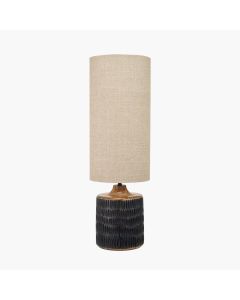 Alaric Antique Black Wash Mango Wood Table Lamp