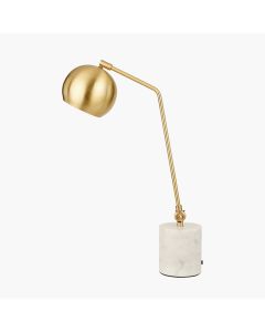 Eloise Gold Metal and Marble Table Lamp