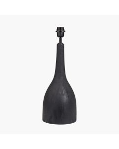 Corella Black Mango Wood Curved Table Lamp Base