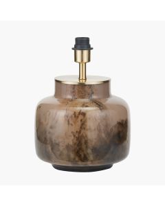 Cerdanya Brown and Beige Glass Table Lamp Base