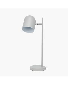 Finn Grey Metal Cloche Headed Table Lamp