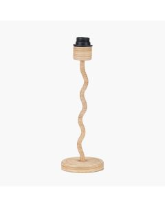 Palau Rattan Wave Table Lamp Base