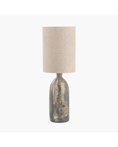Palmino Brown Tall Organic Glass Bottle Table Lamp