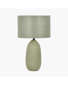 Erika Sage Vintage Textured Ceramic Table Lamp