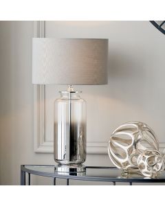 Vivienne Grey Ombre Glass Table Lamp