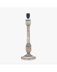 Captiva Grey Wash Mango Wood Table Lamp Base