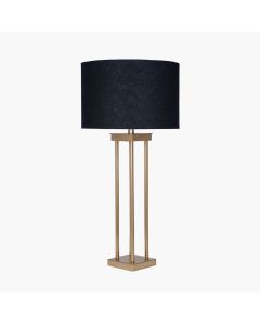 Langston Satin Brass Metal Column Table Lamp Base